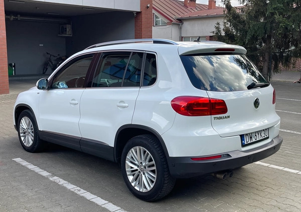 Volkswagen Tiguan cena 55800 przebieg: 135700, rok produkcji 2015 z Wrocław małe 631